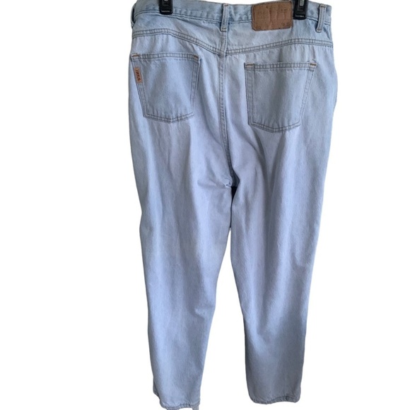 Vintage Gitano High Waisted Blue Jeans Size 16 Average Baggy Mom - Picture 3 of 7